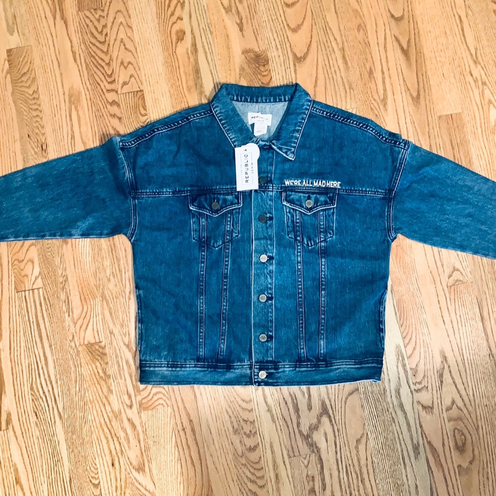 For The Republic We’re All Mad Here Jean Jacket - Picture 6 of 6